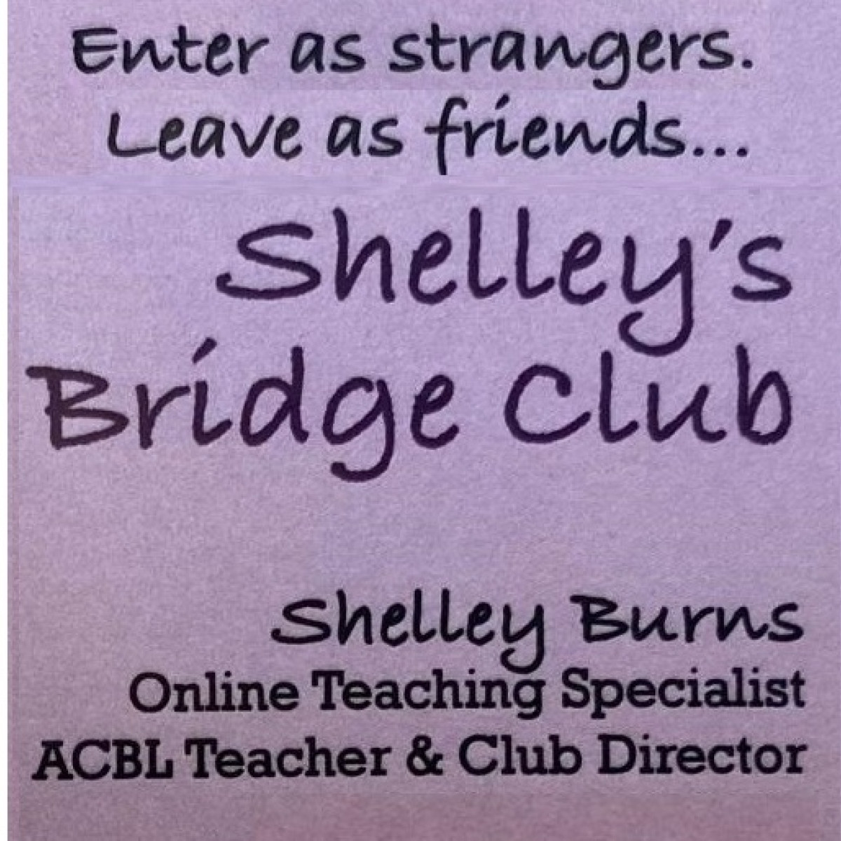 Wednesday Night Adult Basic Bidding Class